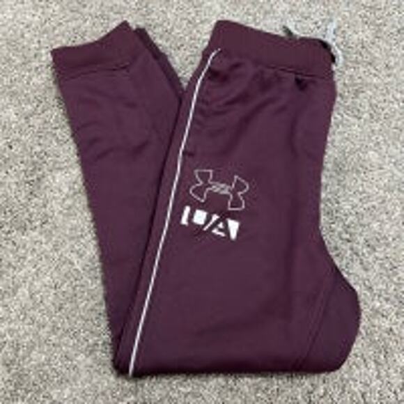 Under Armour Girls Plum Joggers size Medium - Picture 1 of 5